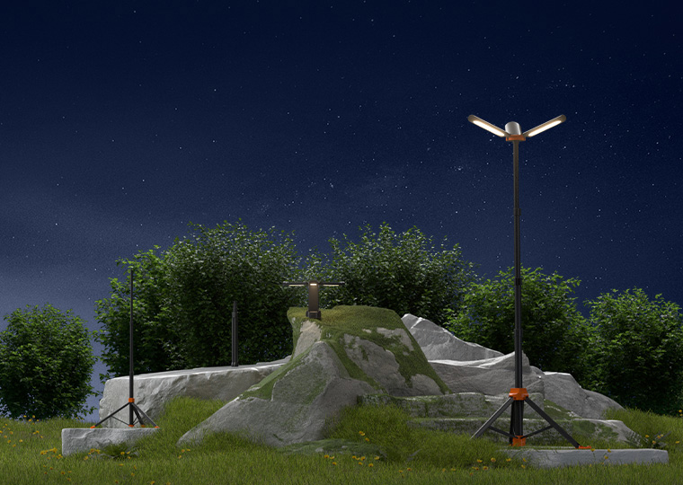 Tripod outdoor camping light	,	Multifunctional outdoor camping light