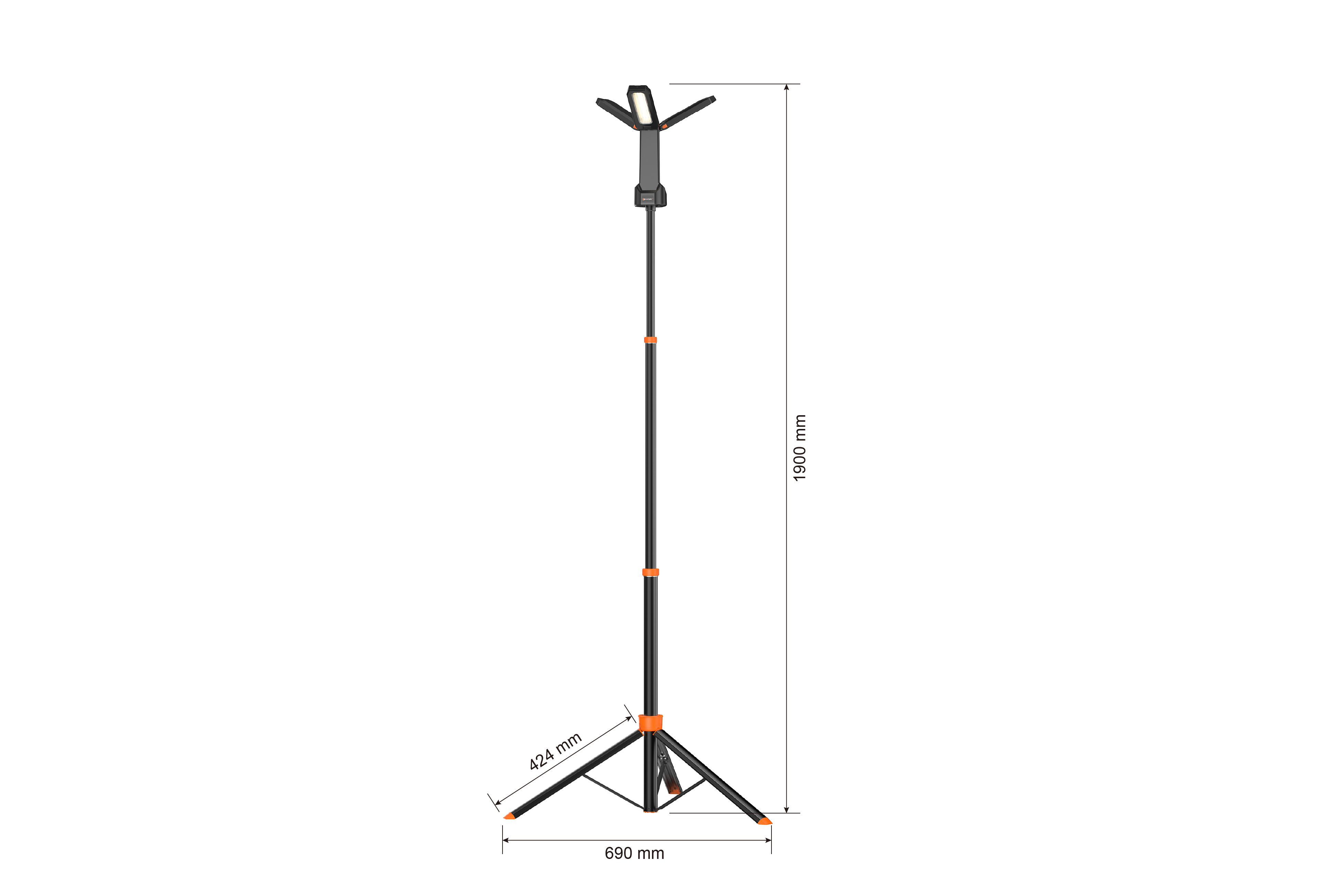 Outdoor Camping LED Light size