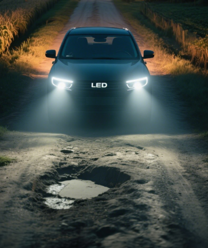 Dual-beam LED projector headlights, led lights for car headlights