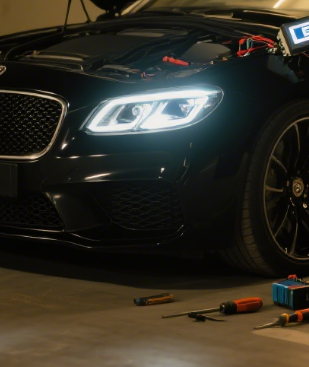  Car LED headlights with high brightness