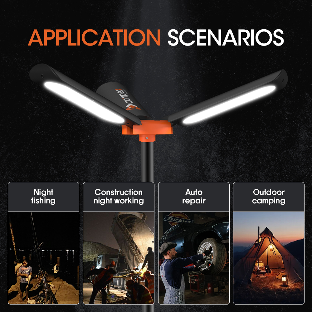 OEM outdoor camping LED lights, OEM  tripod outdoor camping lights, OEM  multi-functional outdoor camping lights.