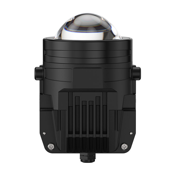 Die Rückansicht des GT8 Bi-LED Nebelscheinwerfers, die die vollständig versiegelte Struktur und den wetterfesten Kabelausgang für maximale Haltbarkeit hervorhebt.